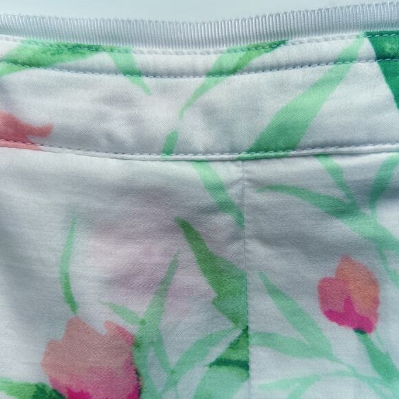 Vintage Jones New York Signature Midi Skirt Size 10 Floral A-Line Fully Lined - Picture 3 of 7